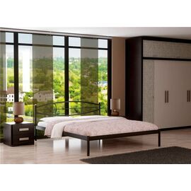 Кровать Аура (160х200/ цвет Чёрный/ металлическое основание) | Интернет магазин мебели и декора LifeDekor