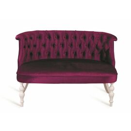 Диван Бархат (эмаль белая / 26 - темно-розовый) | Интернет магазин мебели и декора LifeDekor