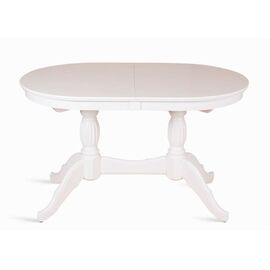 Стол обеденный овальный раздвижной Лилия-1300 (белая эмаль) | Интернет магазин мебели и декора LifeDekor