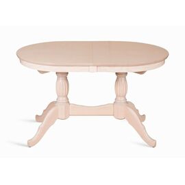 Стол обеденный овальный раздвижной Лилия-1300 (беленый дуб) | Интернет магазин мебели и декора LifeDekor