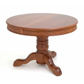 Стол обеденный круглый раздвижной Милорд (110х160) Орех | Интернет магазин мебели и декора LifeDekor