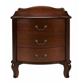 Тумбочка прикроватная "Джульетта" 3 ящ. (орех) Вис | Интернет магазин мебели и декора LifeDekor