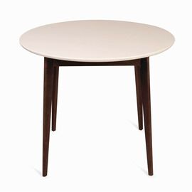 Стол Рэй-d900 круглый (темный тон / слоновая кость 9001) | Интернет магазин мебели и декора LifeDekor