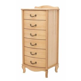 Комод "Джульетта" узкий 6 ящ. (светлый дуб) Вис | Интернет магазин мебели и декора LifeDekor