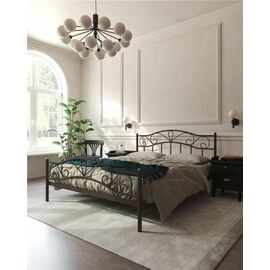 Кровать с изножьем Глэдис  (160х200/ноги металл/цвет Коричневый бархат) | Интернет магазин мебели и декора LifeDekor