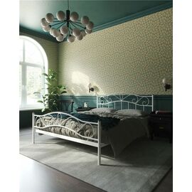 Кровать с изножьем "Глэдис"  (120х200/ноги металл/цвет Белый) | Интернет магазин мебели и декора LifeDekor