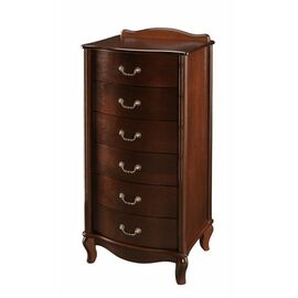 Комод "Джульетта" узкий 6 ящ. (орех ) Вис | Интернет магазин мебели и декора LifeDekor