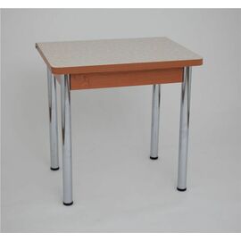 Стол 831-ЛС (Итальянская мозайка 4051/ЛДСП+кромка ольха/ноги хром) | Интернет магазин мебели и декора LifeDekor