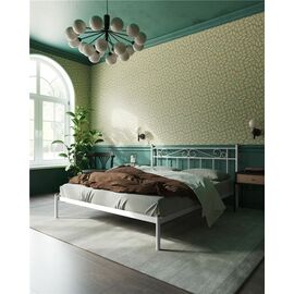 Кровать "Франческа" без изножья (120х200/ноги металл/цвет Белый) | Интернет магазин мебели и декора LifeDekor