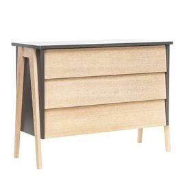 Комод "Сканди" 3 ящ. (Дуб / серый ясень) | Интернет магазин мебели и декора LifeDekor