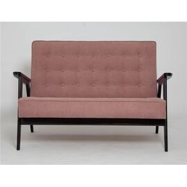 Диван двухместный РЕТРО (венге / RS 12 - розовый) | Интернет магазин мебели и декора LifeDekor