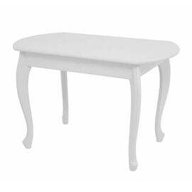 Стол обеденный раздвижной Венеция (Белый/массив березы, Шпон) | Интернет магазин мебели и декора LifeDekor