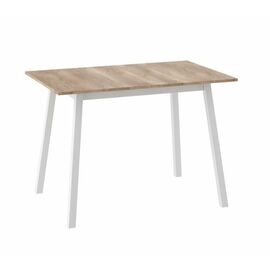 ТИРК стол раздвижной 110(142)х70  Дуб каньон/Белый | Интернет магазин мебели и декора LifeDekor