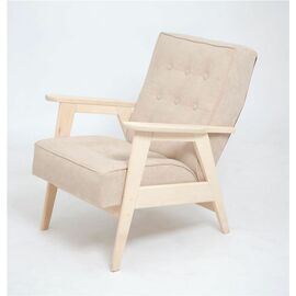Кресло РЕТРО (беленый дуб / RS3 - бежевый) | Интернет магазин мебели и декора LifeDekor
