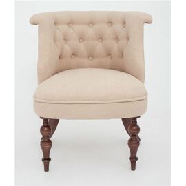 Кресло Бархат (темный тон / RS3 - бежевый) | Интернет магазин мебели и декора LifeDekor