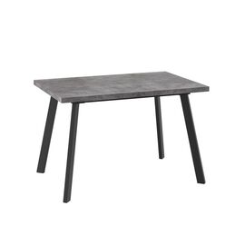 Стол Борг 120, дымчатая керамика/черный | Интернет магазин мебели и декора LifeDekor