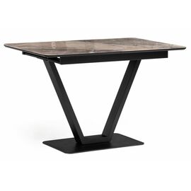 Стол стеклянный Бугун 120х80х77 каталония / черный | Интернет магазин мебели и декора LifeDekor