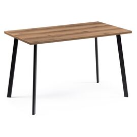 Стол деревянный Тринити Лофт 120х80 25 мм дуб делано темный / черный матовый | Интернет магазин мебели и декора LifeDekor