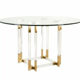 Стол обеденный Никсон MH-07DT, прозрачный | Интернет магазин мебели и декора LifeDekor
