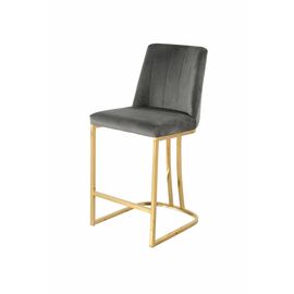 Стул барный Пресли DX-2296-1.1, серый | Интернет магазин мебели и декора LifeDekor