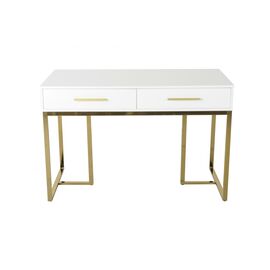 Стол-консоль Армада F-1543, 120х60х78 см, белый, золото | Интернет магазин мебели и декора LifeDekor