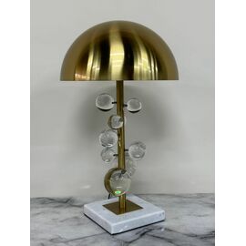 Лампа настольная MOLECULE с прозрачными шарами, 30х51 см, золото | Интернет магазин мебели и декора LifeDekor