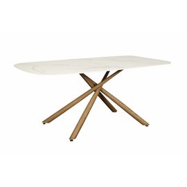 Стол обеденный Неаполь160 TW-1162-T-1,160x90x76 см, белый мрамор | Интернет магазин мебели и декора LifeDekor