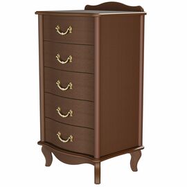 Комод Джульетта узкий 5 ящ., орех Л | Интернет магазин мебели и декора LifeDekor