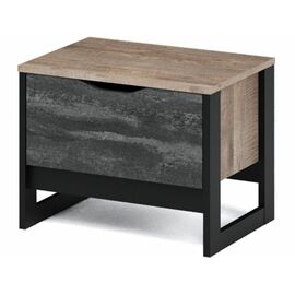 Тумба «Стокгольм» 1ящ, Дуб гранж песочный/Железный камень | Интернет магазин мебели и декора LifeDekor
