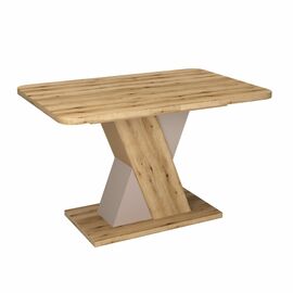 Стол раскладной Bruno (120+40) дуб эвок прибрежный/глиняный серый | Интернет магазин мебели и декора LifeDekor