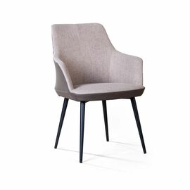 Стул с подлокотниками Frank, рогожка комби бежевый | Интернет магазин мебели и декора LifeDekor