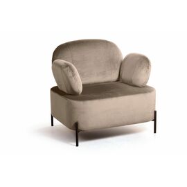 Кресло Dandy, бархат пепельно-бежевый 25 | Интернет магазин мебели и декора LifeDekor