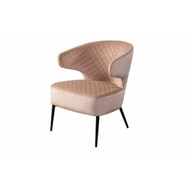 Кресло Richard ромб, бархат бежевый 5 | Интернет магазин мебели и декора LifeDekor