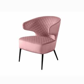 Кресло Richard ромб, бархат пудровый 15 | Интернет магазин мебели и декора LifeDekor