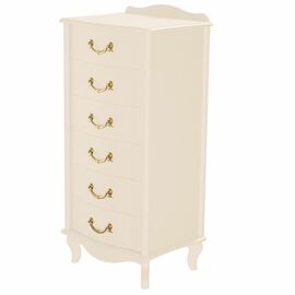 Комод Джульетта узкий 6 ящ., дуб шампань Л | Интернет магазин мебели и декора LifeDekor