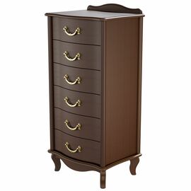 Комод Джульетта узкий 6 ящ., орех Л | Интернет магазин мебели и декора LifeDekor