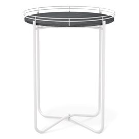 Столик журнальный SHT-CT20 каменный уголь/белый муар | Интернет магазин мебели и декора LifeDekor