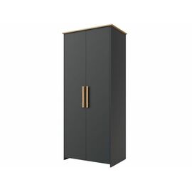 Шкаф «Скандинавия 2Д» КМК 0905.6, Антрацит/ дуб наварра | Интернет магазин мебели и декора LifeDekor