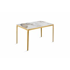 Стол обеденный Камео DT-3001B, 140х80х75 см, белый мрамор (Пандора) | Интернет магазин мебели и декора LifeDekor