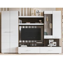 Стенка «Вегас», Белый глянец/венге | Интернет магазин мебели и декора LifeDekor