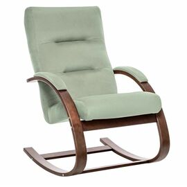 Кресло-качалка Милано  (Орех текстура/ткань V 14) | Интернет магазин мебели и декора LifeDekor