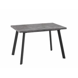 Стол Борг-140 Дымчатая керамика/черный | Интернет магазин мебели и декора LifeDekor