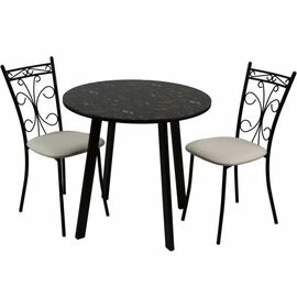 Обеденная группа (Стол Филд и 2 стула Неаполь), Линкольн белый | Интернет магазин мебели и декора LifeDekor