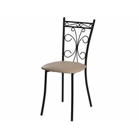 Стул Неаполь ДП2-16, кожзам Линкольн беж, каркас черный матовый | Интернет магазин мебели и декора LifeDekor