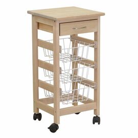 Тумба с ящиком и корзинами лак | Интернет магазин мебели и декора LifeDekor