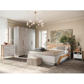 Спальня «Скандинавия», Бетон пайн светлый/ дуб наварра | Интернет магазин мебели и декора LifeDekor