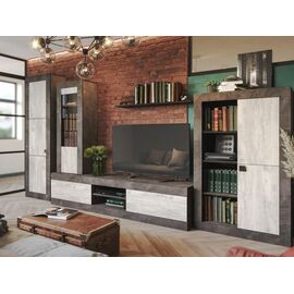 Гостиная «Лондон», Оникс/ Бетон пайн светлый | Интернет магазин мебели и декора LifeDekor