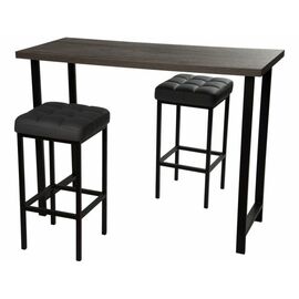 Обеденная группа (Консоль барная и 2 стула Камелот), кожзам D6 | Интернет магазин мебели и декора LifeDekor