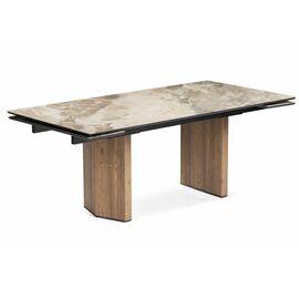 Стол стеклянный Монерон 200(260)х100х77 каталония / орех кантри | Интернет магазин мебели и декора LifeDekor