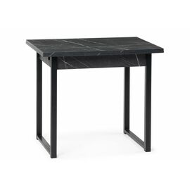 Стол деревянный Форли 90(150)х67 мрамор черный / черный матовый | Интернет магазин мебели и декора LifeDekor